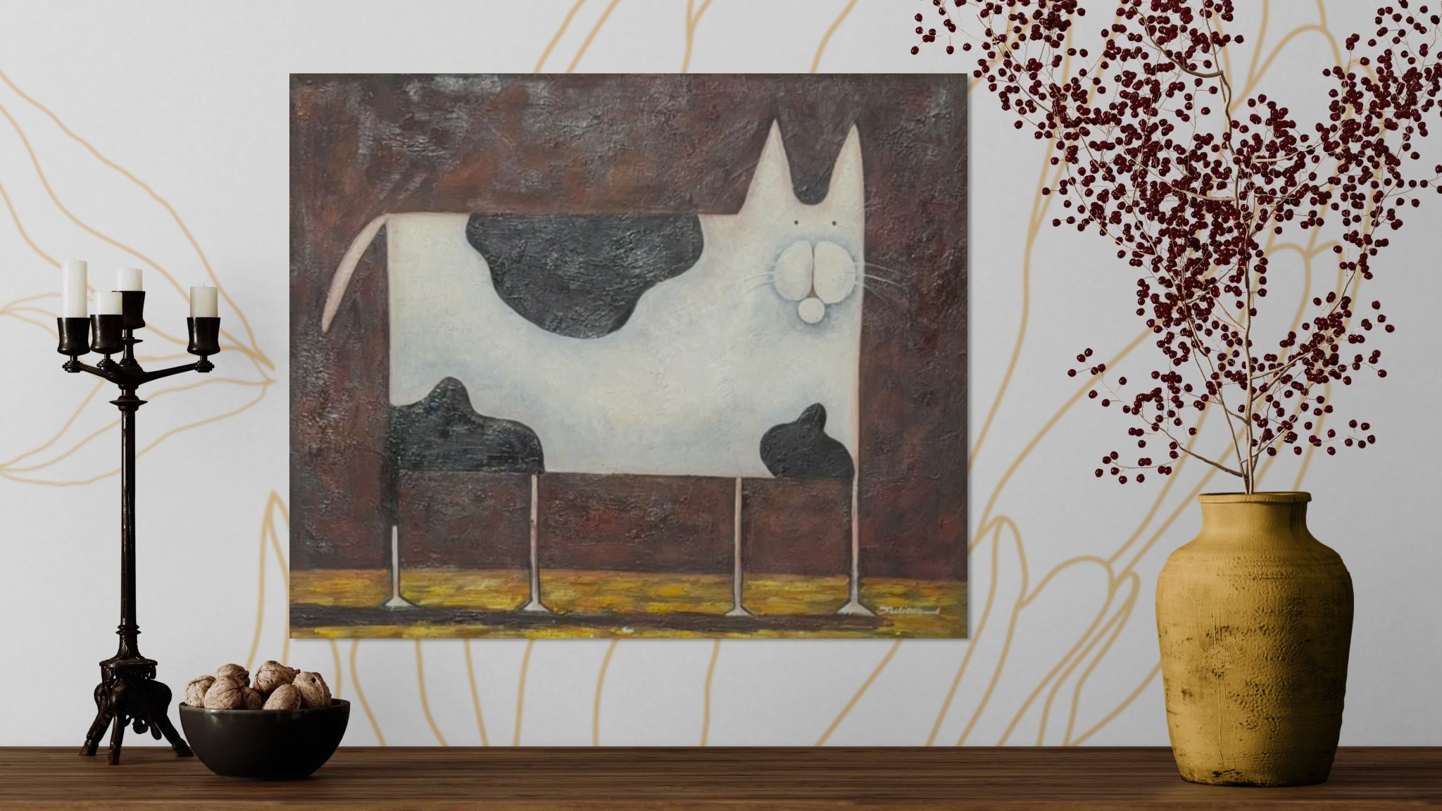 Die geometrische Katze