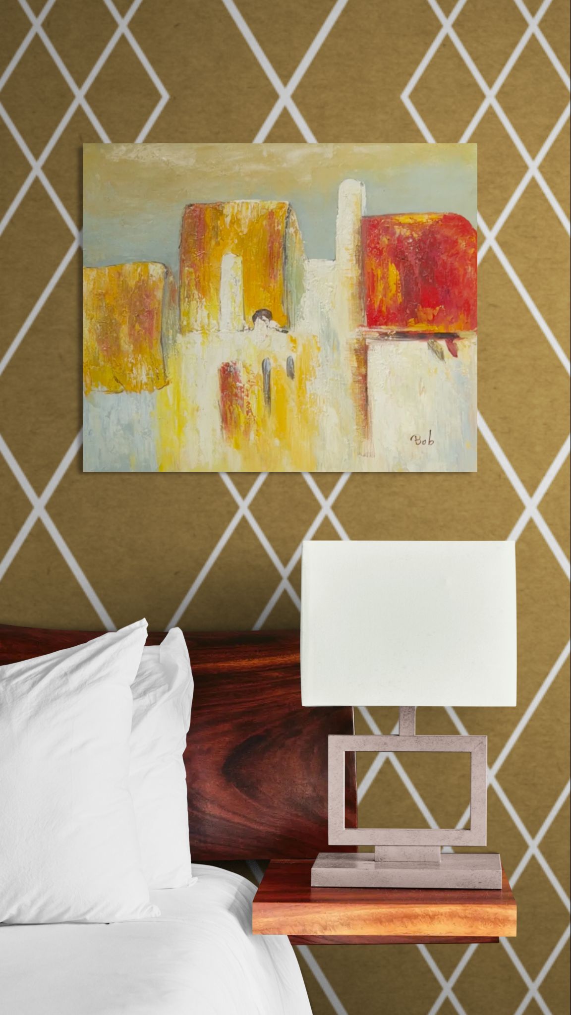 Häuser im Sonnenlicht