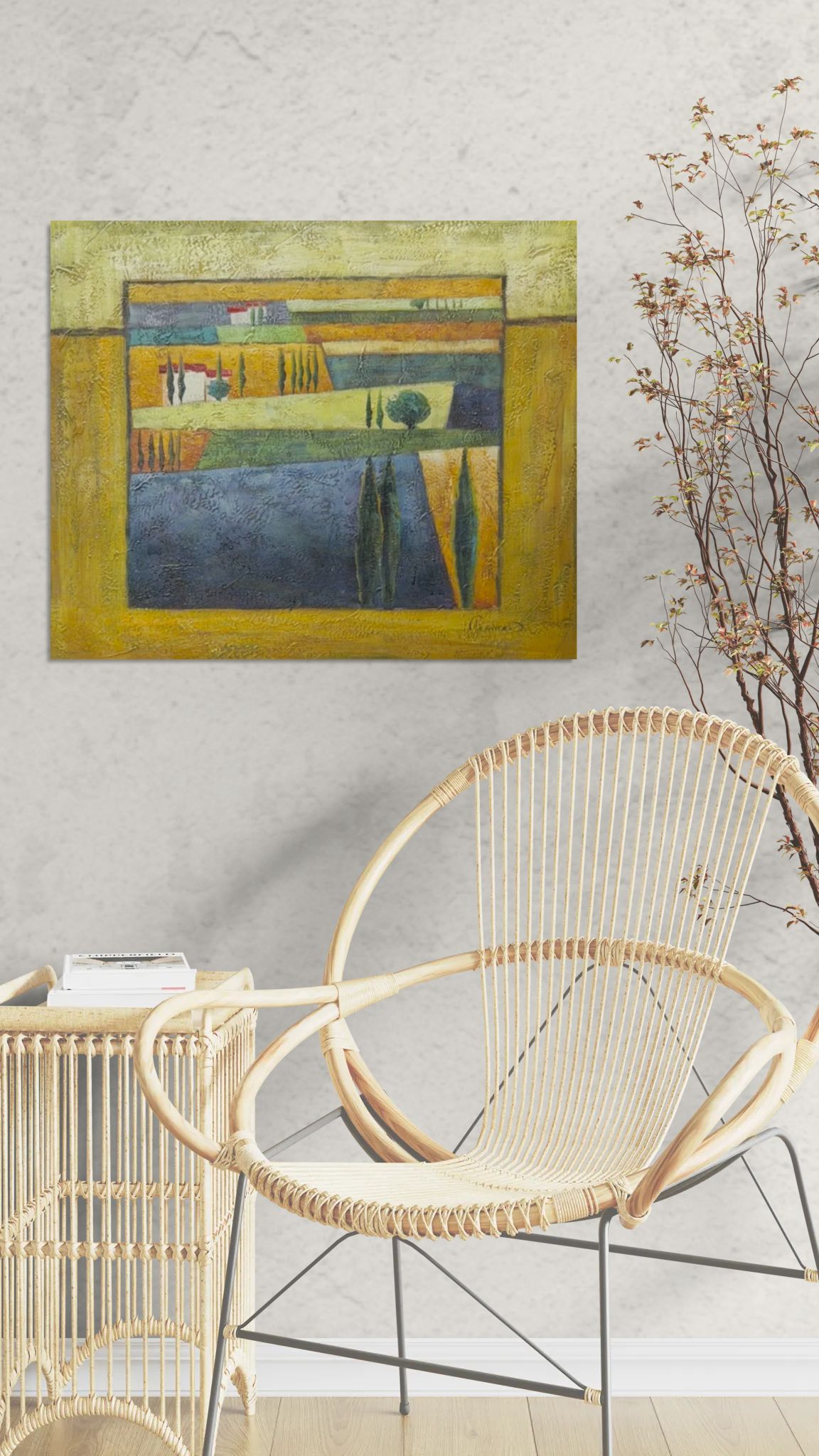 Landschaft im Goldrahmen