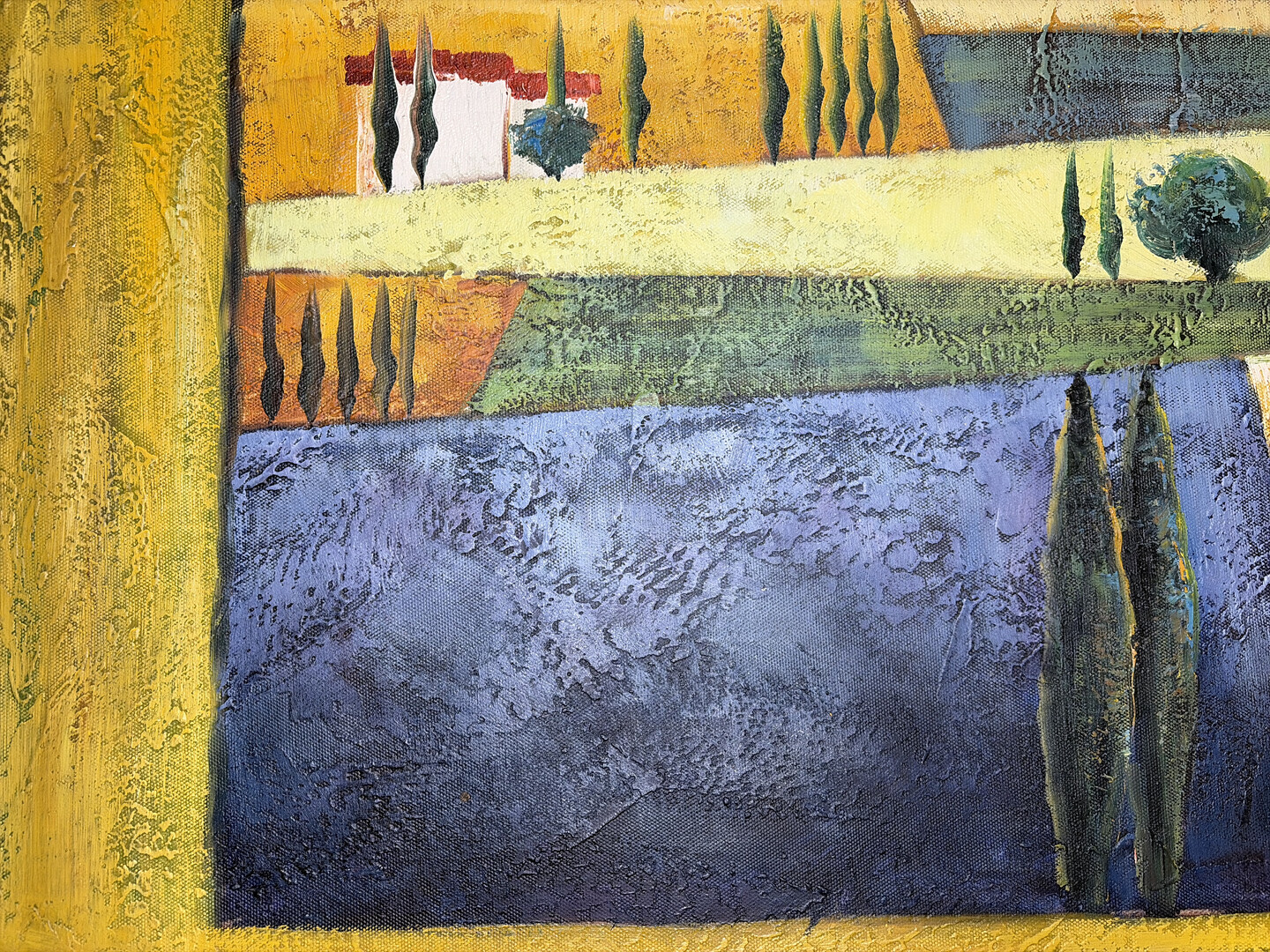 Landschaft im Goldrahmen