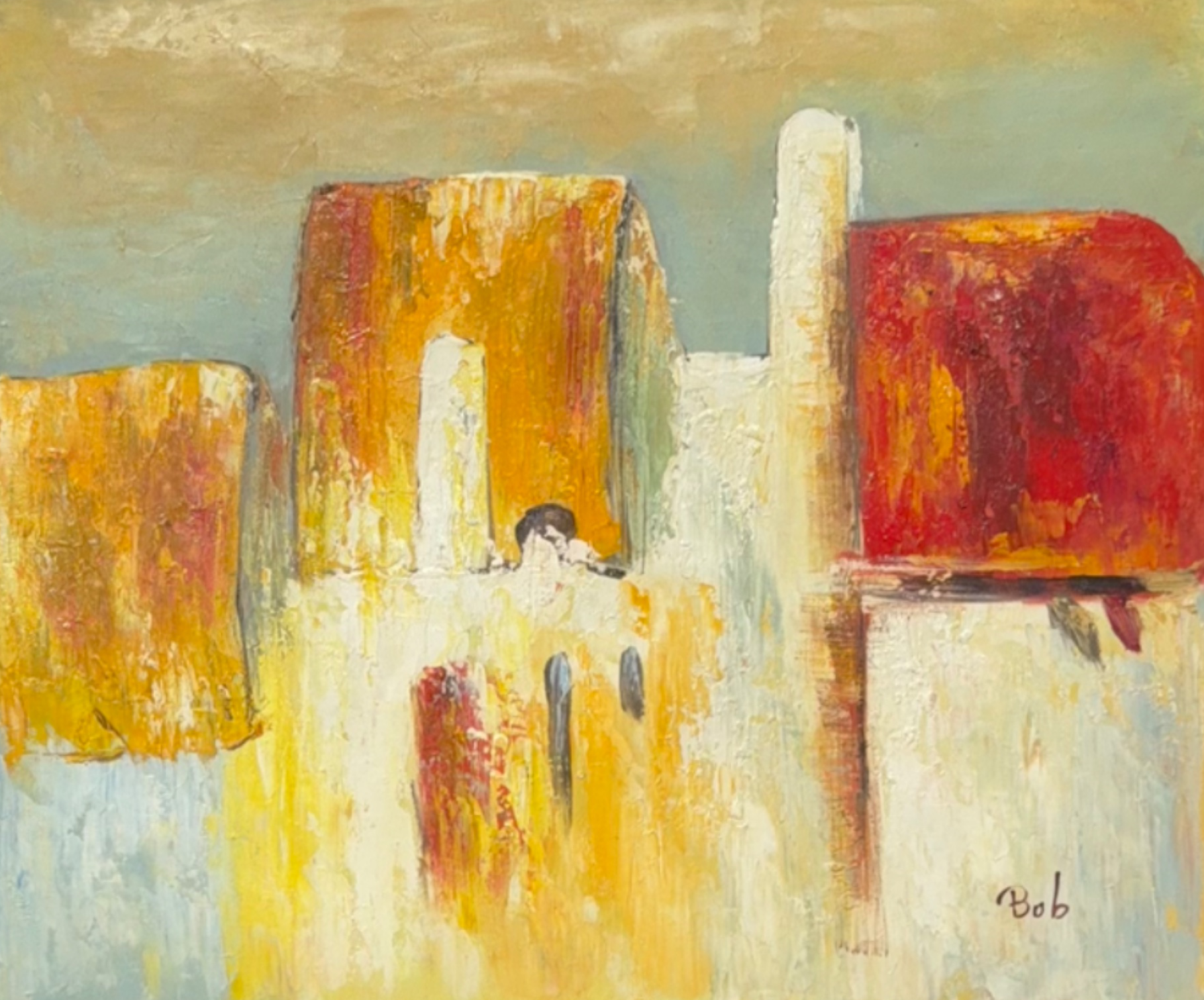 Häuser im Sonnenlicht